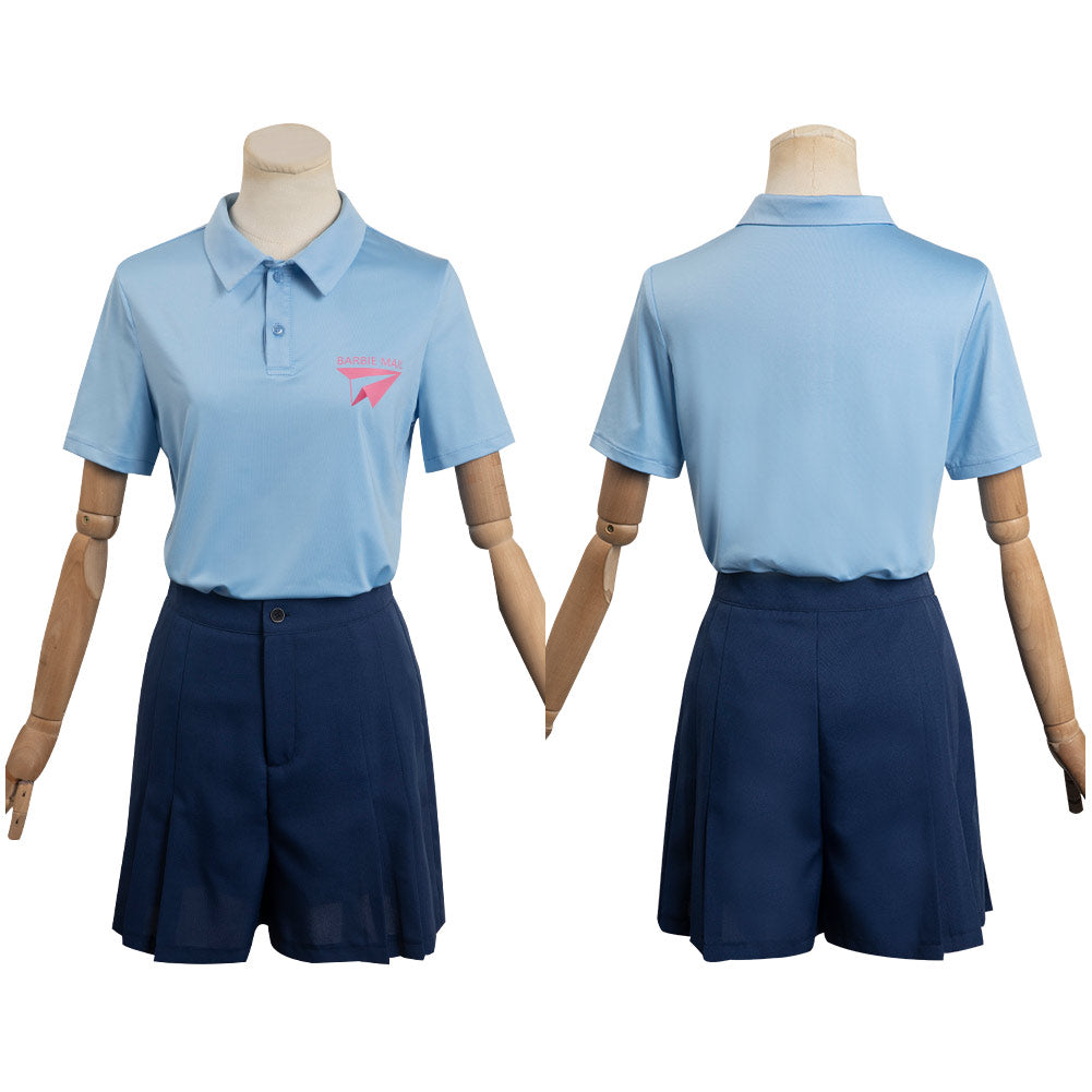 Barbie 2023 Cosplay Costume Mailman Outfits Halloween Carnival Suit