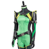 Valorant Halloween Carnival Outfit Viper Cosplay Costume Women Jumpsuit Romper Suit