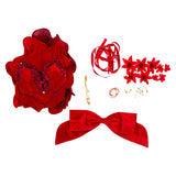 Final Fantasy VII Remake Aerith Gainsborough Red Gown Dress Cosplay Costume Outfits