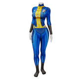 Fallout 76 Shelter Female Blue Jumpsuit Cosplay Costume Outfits Halloween Carnival Suit
