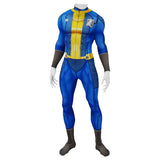 Fallout 76 Shelter Male Blue Jumpsuit Cosplay Costume Outfits Halloween Carnival Suit