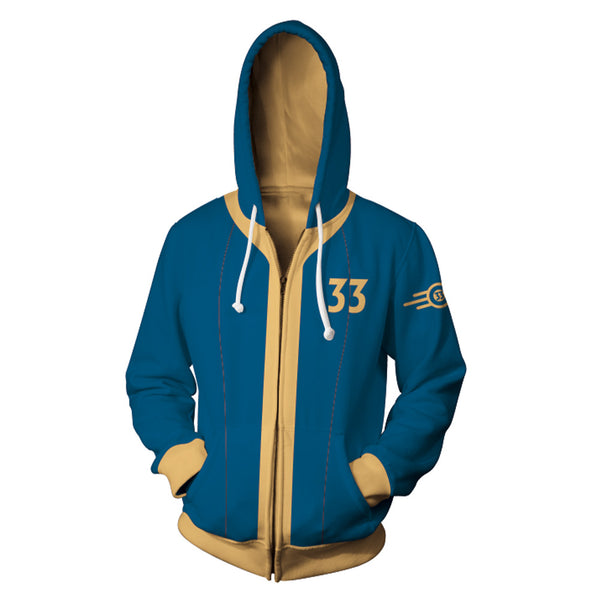 Fallout Game Vault Dweller Vault 33 Cosplay Adult Original Hoodie 3D P –  Cosplaysky.ca