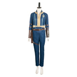Fallout Lucy Game Character Blue Suit Cosplay Costume Outfits Halloween Carnival Suit