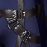 Final Fantasy VII Rebirth Cloud Strife Blue and Black Combat Suit Set Cosplay Costume Outfits Halloween Carnival Suit