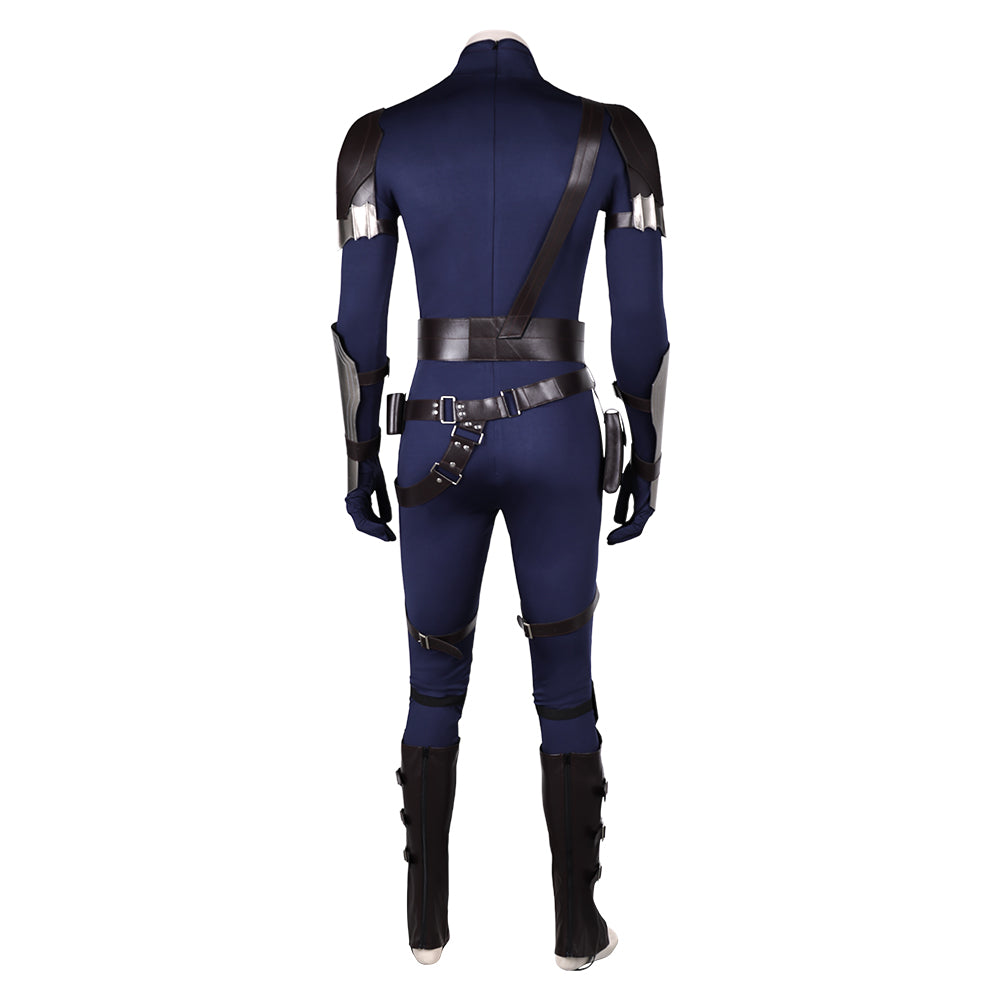 Final Fantasy VII Rebirth Cloud Strife Blue and Black Combat Suit Set Cosplay Costume Outfits Halloween Carnival Suit
