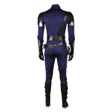 Final Fantasy VII Rebirth Cloud Strife Blue and Black Combat Suit Set Cosplay Costume Outfits Halloween Carnival Suit