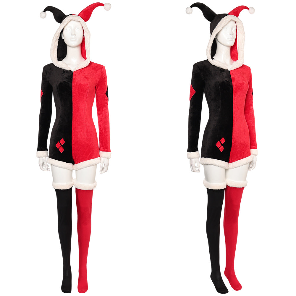 Joker Harley Quinn Original Pajamas Cosplay Costume Outfits Halloween Carnival Suit