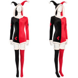 Joker Harley Quinn Original Pajamas Cosplay Costume Outfits Halloween Carnival Suit