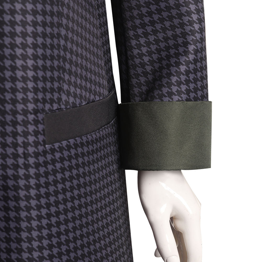 Loki Sylvie Houndstooth Coat Cosplay Costume Halloween Carnival