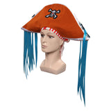 One Piece Buggy Cosplay Cap Headgear Halloween Carnival Costume Accessories