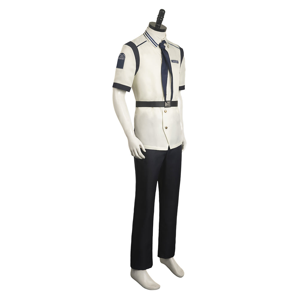 One Piece Life-action Navy White Short Sleeve Suit TV Series Cosplay Costume Outfits