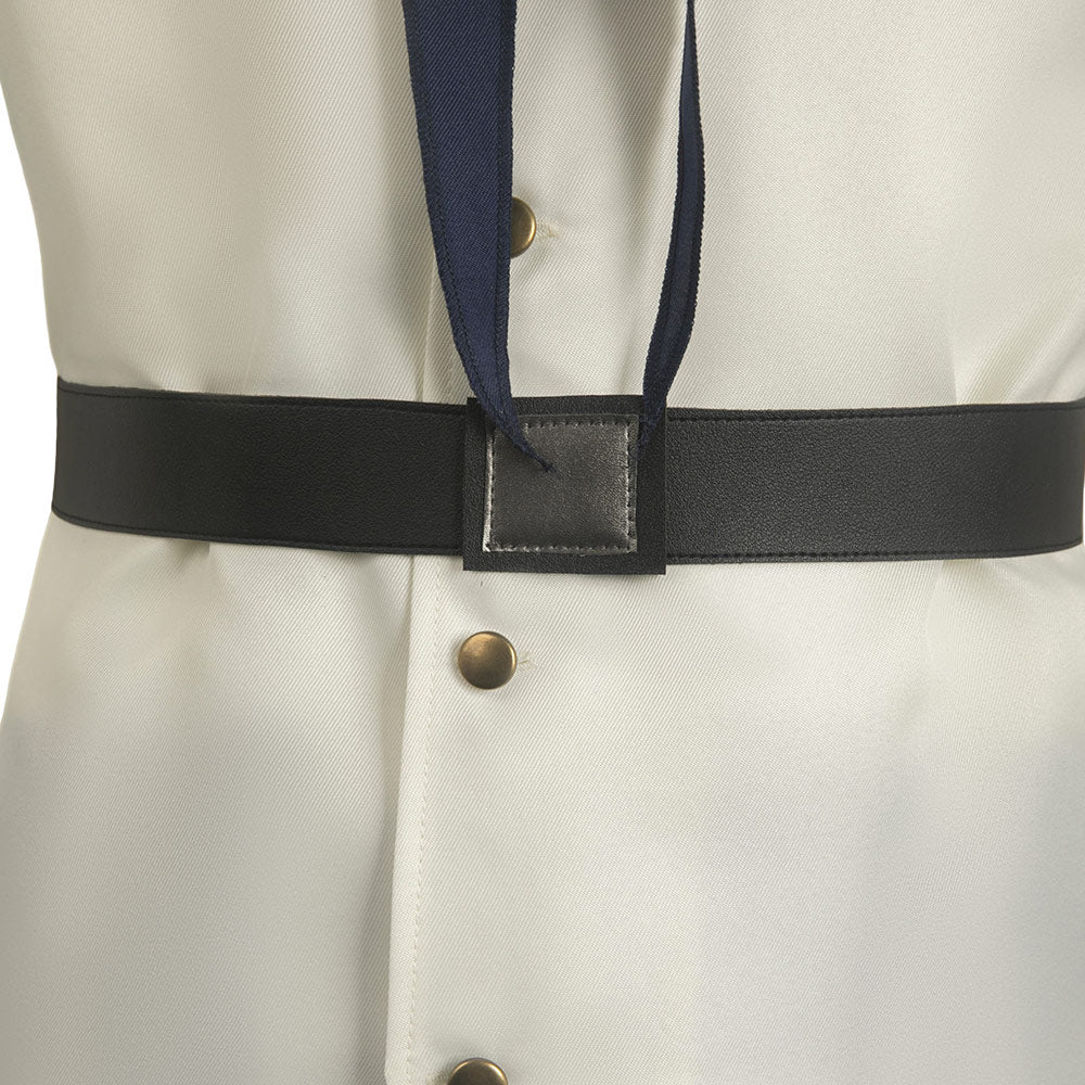One Piece Life-action Navy White Short Sleeve Suit TV Series Cosplay Costume Outfits