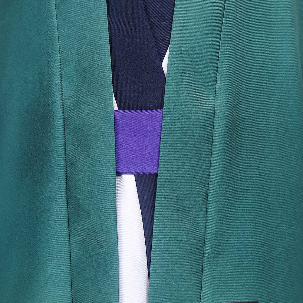One Piece Roronoa Zoro Wano Country Arc Kimono Kids Children Cosplay Costume Outfits Halloween Carnival Suit