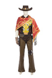 Overwatch OW Bounty Hunter Jesse McCree Outfit Cosplay Costume
