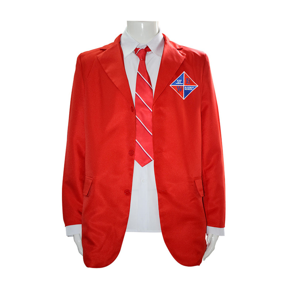 Rebelde TV Male Red Uniform Cosplay Costume Halloween Carnival Suit