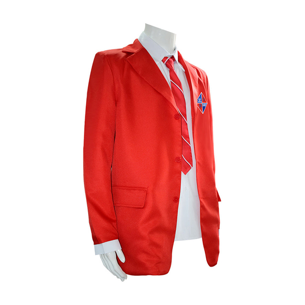 Rebelde TV Male Red Uniform Cosplay Costume Halloween Carnival Suit