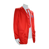 Rebelde TV Male Red Uniform Cosplay Costume Halloween Carnival Suit