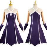 Sousou No Frieren Laufen Anime Character Purple Dress Cosplay Costume Outfits Halloween Carnival Suit