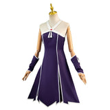Sousou No Frieren Laufen Anime Character Purple Dress Cosplay Costume Outfits Halloween Carnival Suit