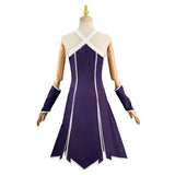 Sousou No Frieren Laufen Anime Character Purple Dress Cosplay Costume Outfits Halloween Carnival Suit