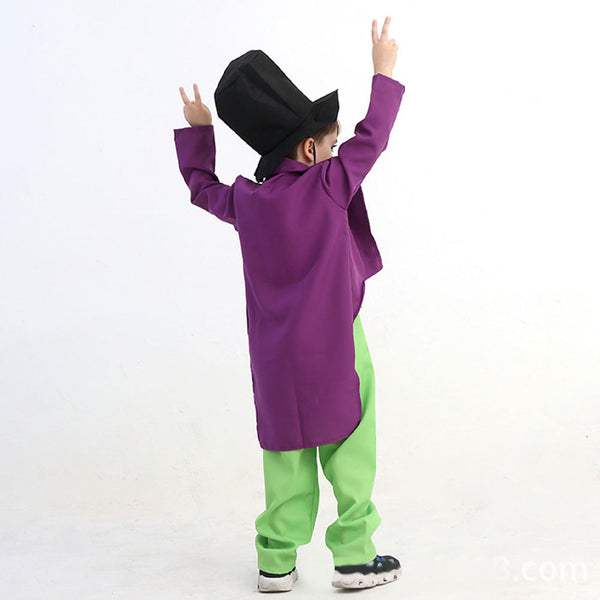 Wonka Kids Children Halloween Party Carnival Cosplay Costume