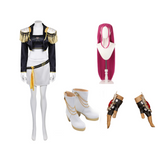 Kpop Demon Hunters Costume Golden Mira Cosplay Black Leather Stage Outfit For Adult Female Halloween Carnival Suit