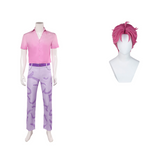 Kpop Demon Hunters Costume Abby Cosplay Pink Suit For Adult Man Halloween Carnival Suit