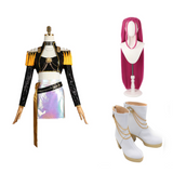 Mira Cosplay Black Top Skirt Set Stage Outfit For Adult Female Halloween Carnival Suit