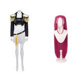 Mira Cosplay Black Leather Stage Outfit For Adult Female Halloween Carnival Suit