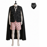 Dungeon Crawler Carl Carl Black Vest and Polka Dot Shorts Cosplay Costume Halloween Carnival Party Suit