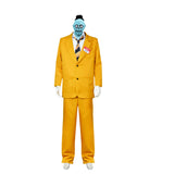 Beetlejuice Bob Shrinker Yellow Suit Mask Set Cosplay Costume Outfits Halloween Carnival Suit