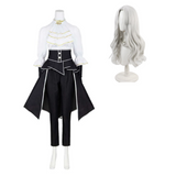Clair Obscur Maelle Cosplay Black White Costume Halloween Carnival Party Suit