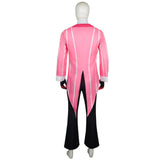 Hazbin Hotel Alastor Pink Cosplay Costume For Adult Male Halloween Carnival Party Suit