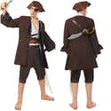 Gilet Pirate Jack Sparrow — Costume Déguisement, 19 Boutons, Poches Fonctionnelles - 7