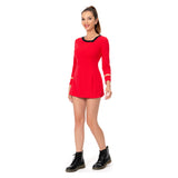 Star Trek Red Uniform Dress For Women Cosplay Costumes Halloween Carnival Suit