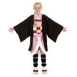 Demon Slayer: Kimetsu no Yaiba Halloween Carnival Suit Kamado Nezuko Cosplay Costume Kids Kimono Outfit