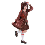 Genshin Impact Hutao Cosplay Costume Lolita Dress Outfits Halloween Carnival Suit cossky®