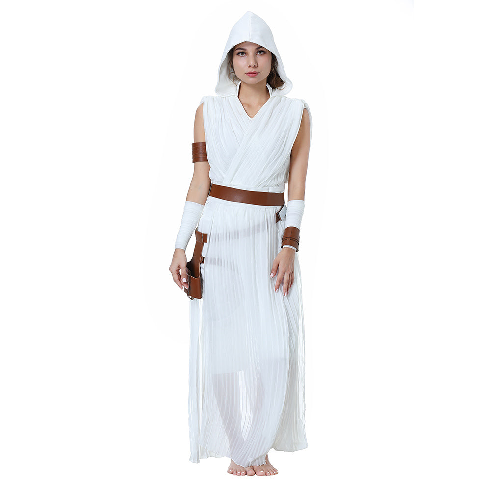 Star Wars 9 The Rise of Skywalker Rey Outfits Cosplay Costume Halloween Carnival Suit
