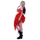 The Suicide Squad(2021) Halloween Carnival Suit Harley Quinn Cosplay Costume Red Dress Outfits