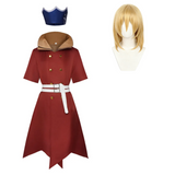Dr Stone Ryusui Nanami Red Outfit Cosplay Costume Halloween Carnival Party Suit