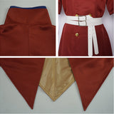 Dr Stone Ryusui Nanami Red Outfit Cosplay Costume Halloween Carnival Party Suit