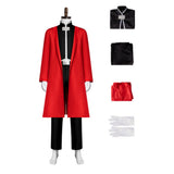Fullmetal Alchemist Edward Elric Red Outfit Cosplay Costume Halloween Carnival Party Suit
