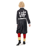 Demon Slayer: Kimetsu no Yaiba Halloween Carnival Suit Rengoku Kyoujurou Cosplay Costume Kids Children Coat Pants Cloak Outfits