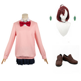 Ayase Momo Pink School Uniform Set Cosplay Costume Outfits