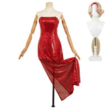 Hazbin Hotel Charlie Morningstar Red Cosplay Dress For Adult Female Halloween Carnival Party Suit