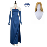 Dispatch Blazer Woman Blue Cosplay Costume Evening Gown Halloween Carnival Party Suit
