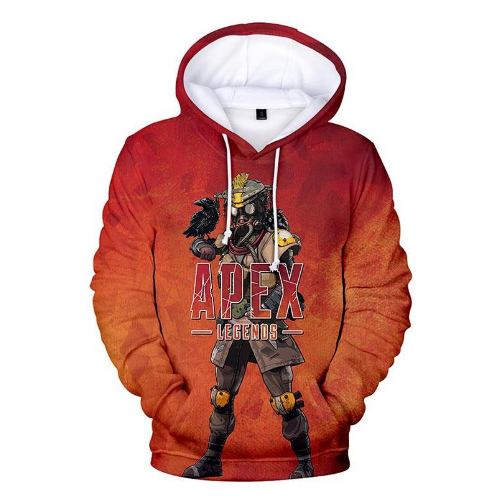Teen Pullover Hoodie EA Games APEX Legends Bloodhound Pattern