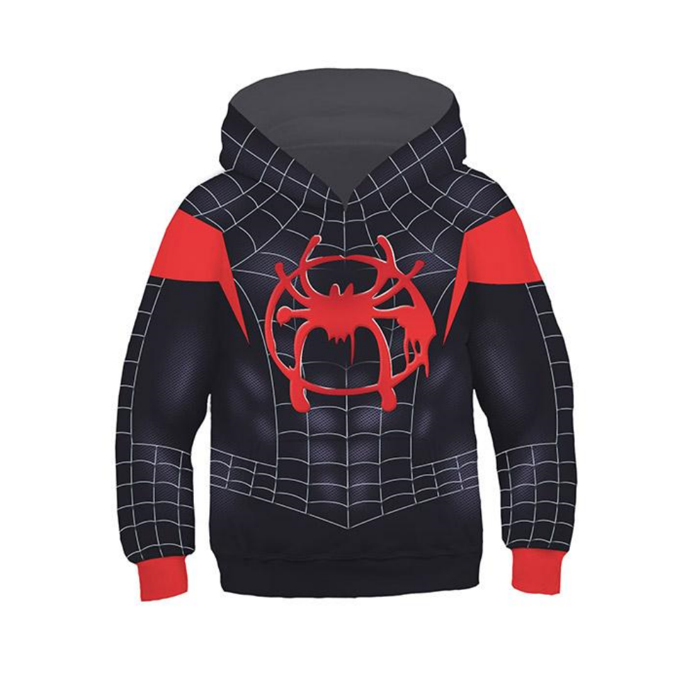 Boys Hoodie Spider-Man: Into the Spider-Verse Miles Morales Gwen 3D Sweatshirt Kids