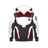 Kids Avengers 4 Endgame Hoodie Captain Ameriaca Quantum Realm Suit