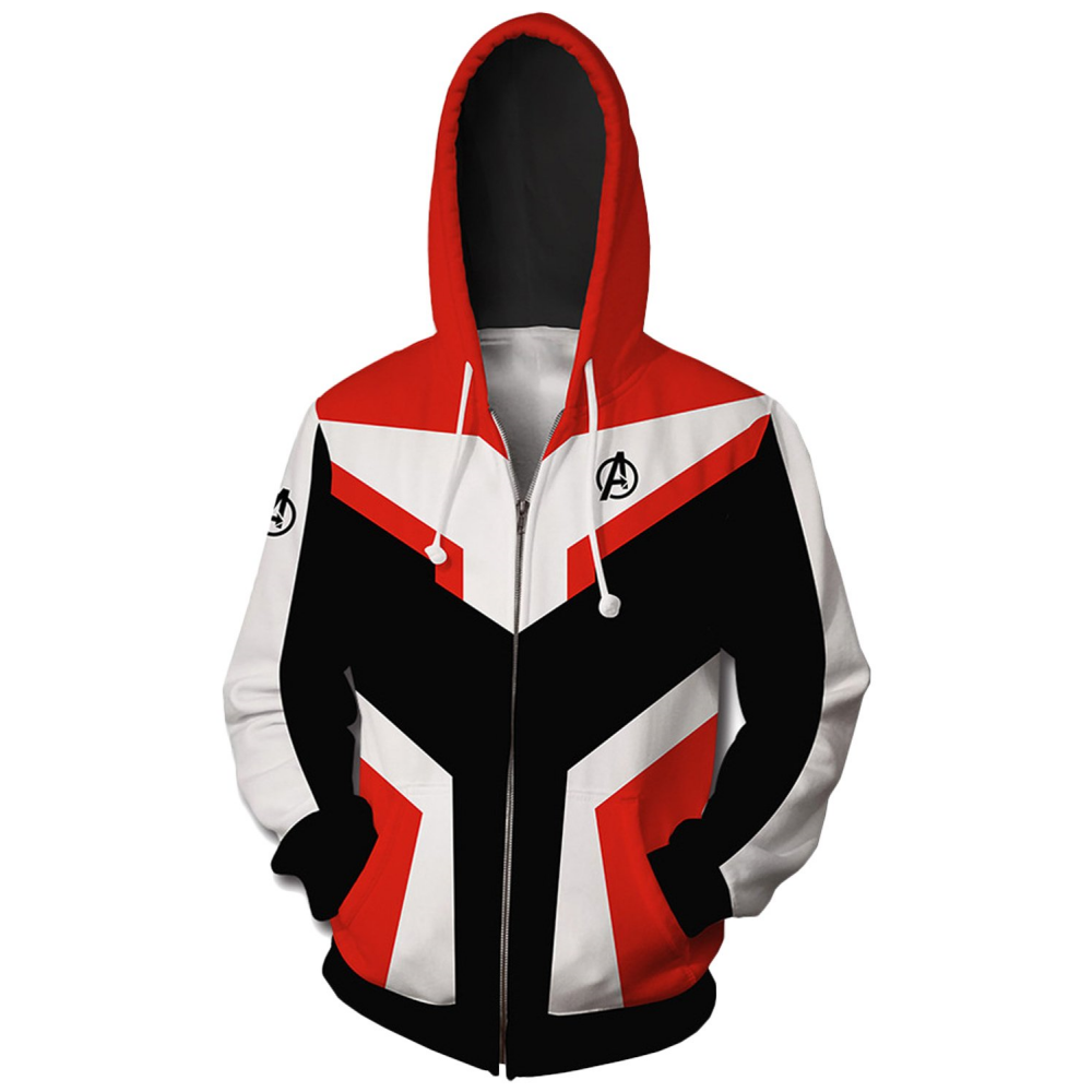 Teen Hoodie Avengers 4 Endgame Quantum Realm Suit Zip Up Jacket